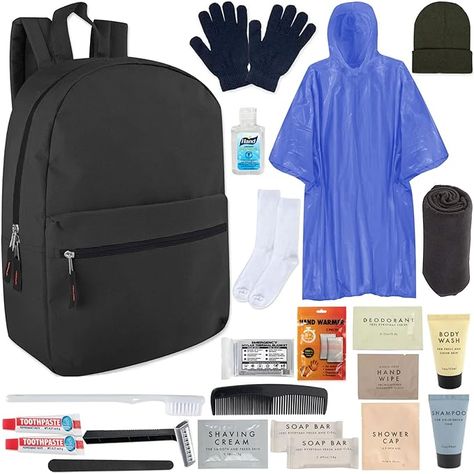 Amazon.com: 12 Pack Homeless Care Package Supplies Bulk Care Kit for Winter Homeless Survival Kit, 24 Pieces : Beauty & Personal Care Homeless Survival, Homeless Care Package, Charity Work Ideas, Hygiene Kit, Clear Backpacks, Blessing Bags, Mesh Backpack, Cooler Lunch Bag, Rain Poncho