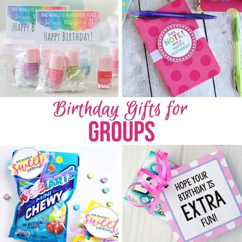 Are you looking for a Birthday gift for a group of people? We’ve gathered some of our favorite Birthday gifts for groups all in one post. Yw Birthday Gift Ideas 2024, Lds Young Women Birthday Gift Ideas, Rs Birthday Gift Ideas, Gifts For Young Women, Lds Young Women, A Group Of People, Group Of People, Birthday Gift Ideas, Birthday Gifts For Women