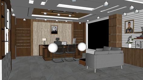 Office Chamber Interior, Office 3d Warehouse, Ikea Makeup Table, Office Lounge Furniture, 3d Warehouse Sketchup, Ceo Office Design, Ikea Makeup, Glass Wall Office, Modern Office Table