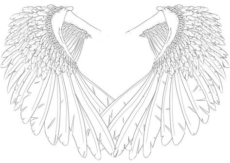 Wings Alas Tattoo, Angel Wings Painting, Drawing Man, Angel Wings Drawing, Printable Tattoos, Tumblr Png, Demon Wings, Free Tattoo Designs, Wing Tattoo Designs