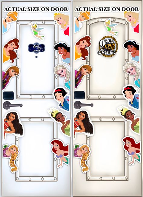 OnceUponACruise.Etsy.Com #disneymagnet #disneycruise #disneycruisemagnet #customdisneymagnet #stateroomdoor #disney #disneycruiseline #doormagnet #disneycruisedecor Disney Princess Door Decorations, Disney Cruise Door Decorations Printable, Disney Window Decoration, Disney Cruse, Disney Dorm, Disney Cruise Fish Extender Gifts, Disney Cruise Door Decorations, Disney Cruise Magnets, Happy Birthday Disney