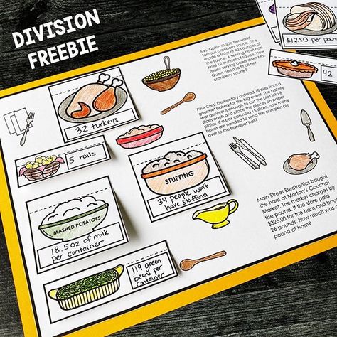 Need a review activity for division? Are you covering interpreting remainders? Grab this holiday themed freebie. 🍗 Link in bio. #upperelementary #iteach456 #teacherfreebie #teachingidea #tptfreebie #divisionactivity #teachingkids #iteach345 Thanksgiving Division, Pumpkin Patch Activities, Interpreting Remainders, Thanksgiving Multiplication, Thanksgiving Math Games, Academic Activities, Thanksgiving Math Activities, Division Activities, Clutter Free Classroom