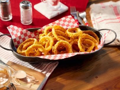 Baked Onion Rings Recipe | Kardea Brown | Food Network Baked Onion Rings Recipe, House Seasoning Recipe, Delicious Miss Brown, Kardea Brown, Baked Onion Rings, Baked Onion, Onion Rings Recipe, Baked Onions, Brown Food