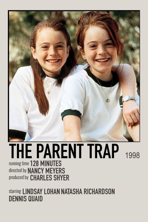 Parent Trap Movie, Trapped Movie, The Parent Trap, Movies To Watch Teenagers, Film Netflix, Filmy Vintage, Iconic Movie Posters, Parent Trap, Movie Card