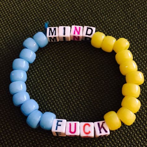 One of my favorites... Rave Candy, Rave Bracelets, Edm Music Festivals, Candy Bracelets, Rave Kandi, Rave Ideas, Diy Kandi Bracelets, Kandi Inspo, Pony Bead Bracelets