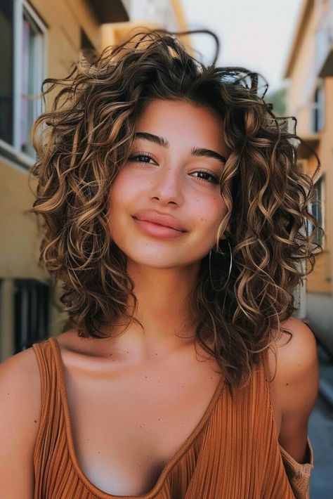 Curly Lob Haircut, Curly Hair For Women, Mom Haircuts, Curly Hair Trends, Curly Lob, Trendy Nail Designs, Thick Hair Cuts, All Face Shapes, Mother Of The Bride Hair