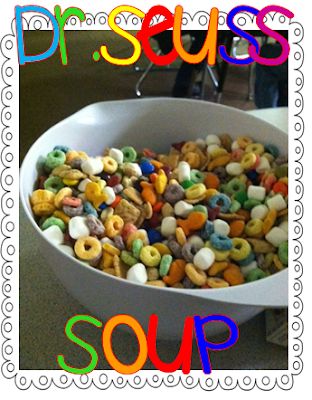 Teaching Shananigans: Dr. Seuss and St. Patrick Dr Seuss Treats, Seuss Snacks, Dr Seuss Snacks, Dr Seuss Party Ideas, Junior Kindergarten, Dr Seuss Preschool, Classroom Snacks, Childhood Activities, Dr Seuss Classroom