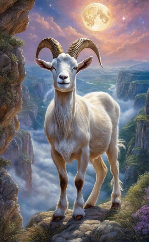 Decent Wallpapers, Josephine Wall, Goat Art, Anne Stokes, Image Generator, Social Media Posts, Animal Paintings, Creating Art, Beautiful Landscapes