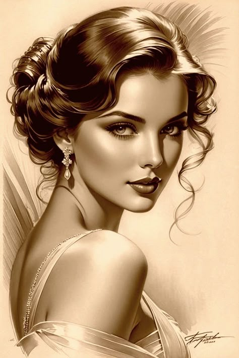 Portrait Reference Female Faces, Female Portrait Painting, Female Face Drawing, Portrait Photography Women, Female Art Painting, Jolie Photo, Girls Illustration, Realistic Drawings, Digital Art Girl