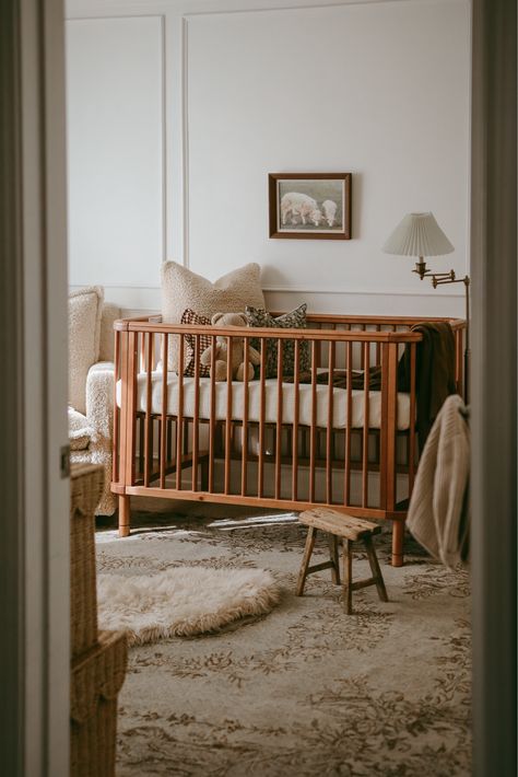 Shop Fabritual Block Print Thick Linen … and other curated products on LTK, the easiest way to shop everything from your favorite creators. Vintage Nursery Ideas, Baby Nursery Ideas, Vintage Baby Nursery, Baby Q Shower, Hanging Crib, Wood Crib, Woodland Crib, Crib Canopy, New Bedding