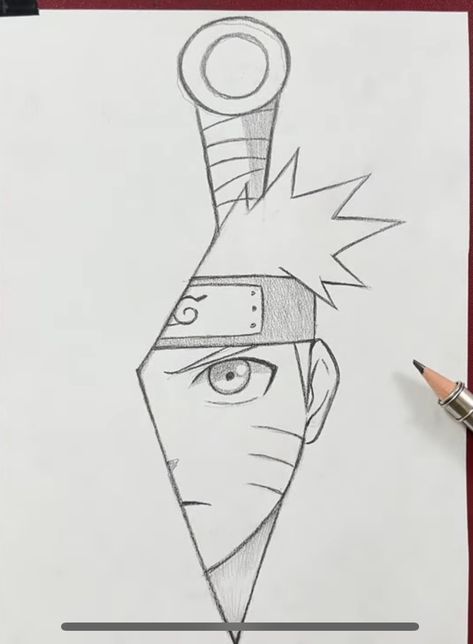 Naruto Sketch Drawing Easy, Naruto Uzumaki Art Drawings, Basic Drawing Ideas, Naruto Drawings Sketches, Anime Easy Drawing, Gojo Sketch, How To Draw Naruto, Easy Manga Drawings, Naruto Drawings Easy