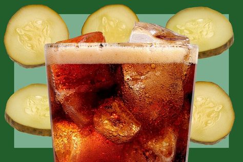 Here's Why Everyone Is Putting Pickles in Their Dr. Pepper Right Now — FOOD & WINE Dr Pepper And Pickles, Pickle Diet, Diet Dr Pepper, Soda Drink, Pickle Juice, Chicken And Waffles, Drive Thru, Now Foods, Peppers Recipes