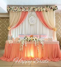 Quinceanera Decorations, Ganpati Decoration Design, Curtain Backdrops, Coral Wedding, Wedding Stage Decorations, Stage Decorations, Wedding Background, Wedding Stage, Backdrop Decorations