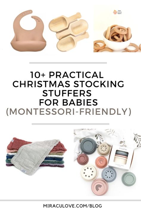 Montessori Stocking Stuffers, Newborn Stocking Stuffers, 6 Month Old Christmas Gifts, Baby Stocking Stuffers, Stocking Stuffers For Babies, Montessori Christmas, Playdough Tools, Toddler Stocking Stuffers, Stocking Stuffers For Baby