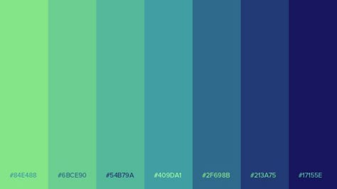 Blue And Green Colour Palette, Green And Blue Palette, 80s Color Palette, Blue Green Color Palette, Color Names Chart, Flat Color Palette, Christmas Color Palette, Hex Color Palette, Color Palette Challenge