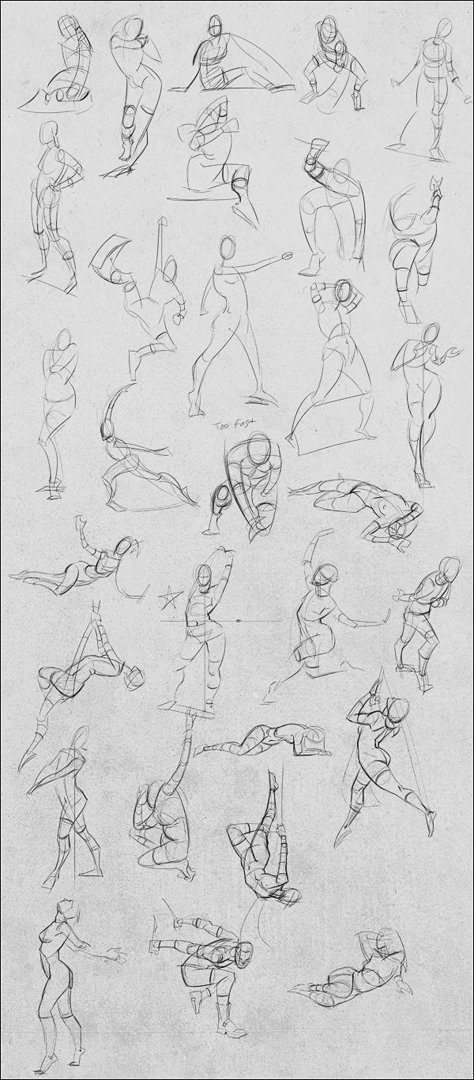 Project Pages 01-27-13 by Andantonius on deviantART via PinCG.com Gesture Drawing Perspective, Gesture Drawing Poses Gesture Drawing Poses Human Figures, Michael Hampton Figure Drawing, Michael Hampton Gesture, Body Gesture Drawing, Back Turned Pose Drawing, Glenn Keane, Figure Practice, Michael Hampton