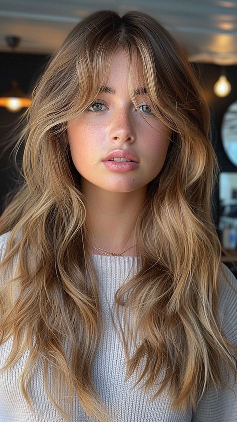 9000+ hair styles, long hair styles, hair color, Trendy and Unique Hairstyle --- Wedding Hair, Girl Hair Woman Women With Round Faces, Long Hairstyle Ideas, Haircuts For Long Hair With Layers, Honey Blonde Hair, Long Layered Haircuts, Long Hairstyle, Round Face Haircuts, Hair 2024, Long Hair With Bangs