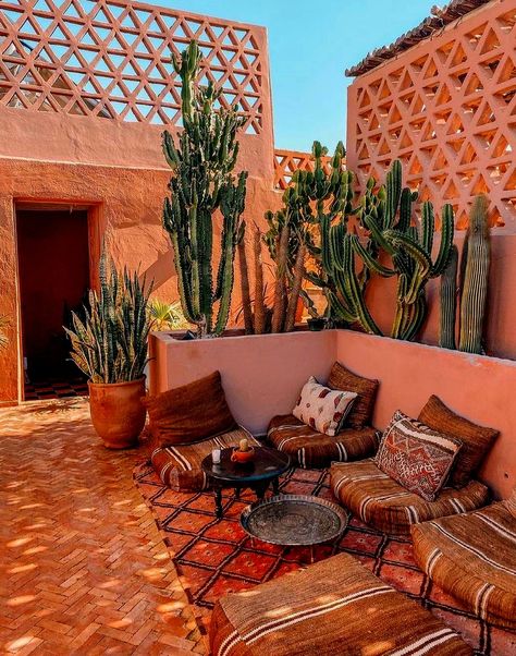 Moroccan Terrace, Morocco Riad, Moroccan Riad, Morocco Itinerary, Riad Marrakech, Travel Morocco, Visit Marrakech, Moroccan Homes, Moroccan Interiors