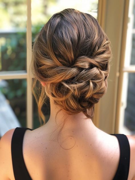 Hoco Hair Styles Medium Length, Dance Hair Updo, Homecoming Updos For Medium Length Hair, Grad Hair Updo, Medium Length Hair Styles Formal Event, Grad Hairstyles Updo, Easy Formal Updos For Medium Hair, Black Tie Updo, Prom Hairstyles For Medium Length Hair