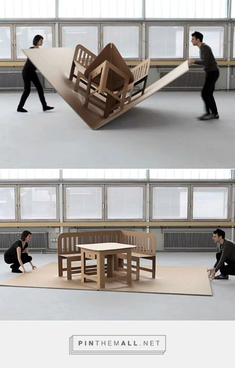 Pop Up Furniture, Cardboard Design, Paper Furniture, Pop Up Art, Flat Pack Furniture, Folding Furniture, Up Book, Pop Up Book, Cardboard Furniture