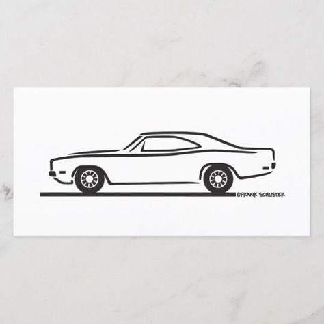 1969 Dodge Charger | Zazzle -  #Charger #Dodge #Zazzle Simple Car Drawing, Dodge Charger Hemi, Car Drawing Easy, Gifts Illustration, 69 Dodge Charger, 1969 Dodge Charger, General Lee, Cool Car Drawings, Car Tattoos