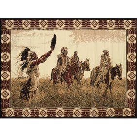 Item added to cart - Walmart.com Western Area Rugs, Native American Rug, Western Rugs, Western Living Room, Texas Home Decor, Native American Rugs, Fluffy Carpet, Ranch House Decor, Native American Decor