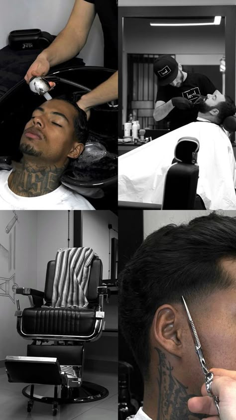 Barber Photoshoot, Barber Aesthetic, Barber Shop Pictures, Product Photoshoot Ideas, Barber Ideas, Diy Haircuts, How To Cut Hair, Barber School, Barber Haircuts