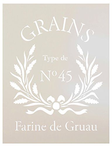 FRENCH GRAIN SACK Stencil by StudioR12 | Reproduction Farine De Gruau Word Art - Reusable Mylar Template | | Use for Painting Pillows DIY Home Decor- Chalk Furniture- Modern Farmhouse | SELECT SIZE French Stencil Patterns, Colonial Farmhouse Decor, French Stencil, French Painted Furniture, Pillows Diy, French Ephemera, Stencils Printables, Stencil Furniture, Stencil Patterns