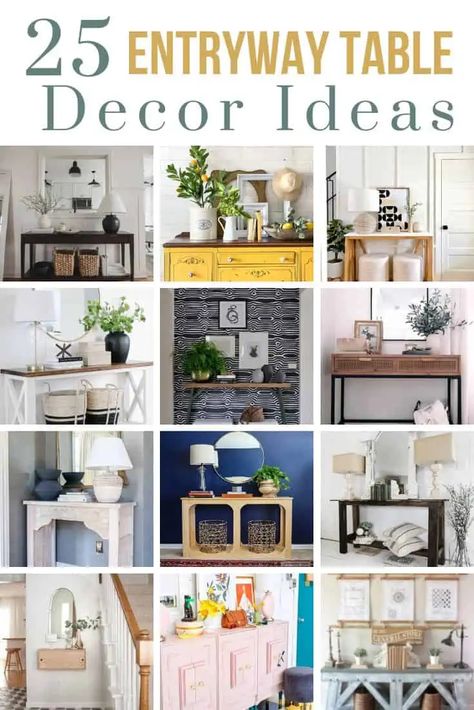 How To Decorate Console Table, How To Decorate A Console Table, Console Table Decor Ideas, Small Entry Tables, Console Table Decor, Small Entryway Table, Entryway Table Decor Ideas, Small Console Table, Console Table Entryway