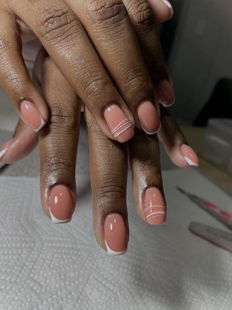 Spring Nail 2025, Rubber Base Gel Nails, Rubber Base Nails, Nail 2025, Frenchies Nails, Nurse Nails, Base Nails, Short Nails Inspo, 2025 January