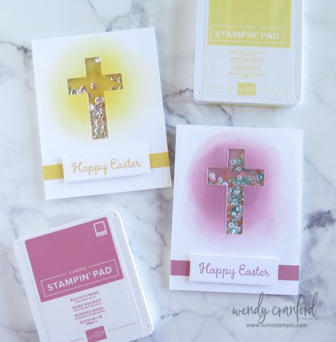 Easter Shaker Cards, Diy Easter Cards, Handmade Card Ideas, Cute Valentines Card, Handmade Thank You Cards, Treat Holders, Easter Cross, 3d Paper Crafts, Handmade Valentine