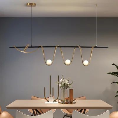 Modern Bronze Linear Island Light Unique Spiral Pendent Light for Kitchen Luxury Kitchen Island, Bathroom Vanity Remodel, Linear Island Lighting, Living Room Pouf, Light For Dining Room, Dining Room Ceiling, Linear Pendant Light, Modern Kitchen Island, Bathroom Wall Lights