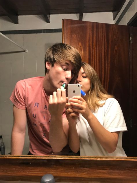 #couple <3 Couple Brushing Teeth, Brushing, Brushing Teeth