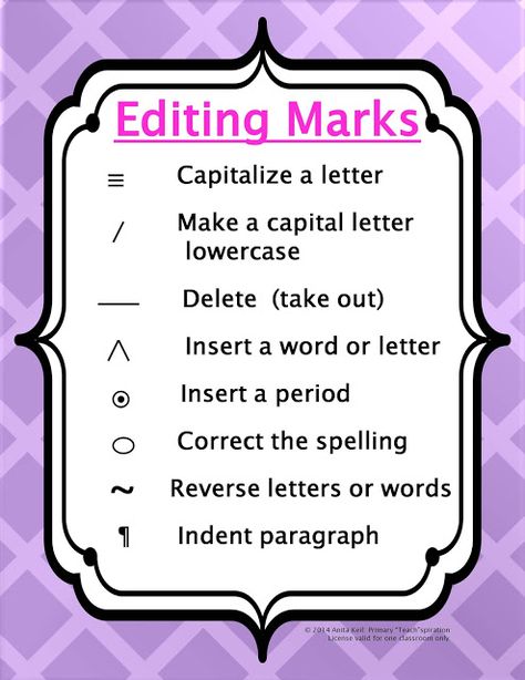 Editing Poster If you're looking for a handy little FREE Editing Marks poster for your writing center (or otherwise) here you go! anchor charts and posters editing Primary "Teach"spiration writing writing centers Editing Marks, 5th Grade Writing, 3rd Grade Writing, 2nd Grade Writing, Homeschool Writing, Ela Writing, 1st Grade Writing, 4th Grade Writing, First Grade Writing