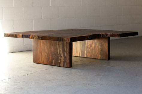 SLAB AND LIVE EDGE PROJECT GALLERY - Mez Works Furniture | Lake Tahoe and SF Bay Area Slab Coffee Table, Hardwood Lumber, Convertible Furniture, Wood Joinery, Coffee Table Square, Furniture Maker, Desk Design, Coffee Table Design, Coffee And End Tables