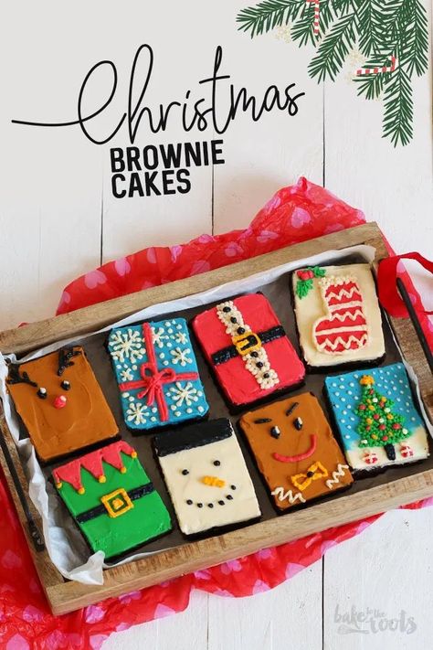 Brownie Cakes, Decorated Brownies, Mini Brownie Bites, Sour Cream Cheesecake, Avocado Cake, Christmas Brownies, Mini Brownies, Brownie Bites, Espresso Powder