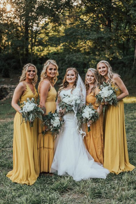 CASCATA SPRINGS WEDDING — Morgan Taylor Photography Mustard Bridesmaid Dresses, Wedding Color Combos, Wedding Color Trends, Gold Bridesmaid Dresses, Yellow Bridesmaid Dresses, Yellow Bridesmaids, Morgan Taylor, Wedding Palette, Wedding Theme Colors