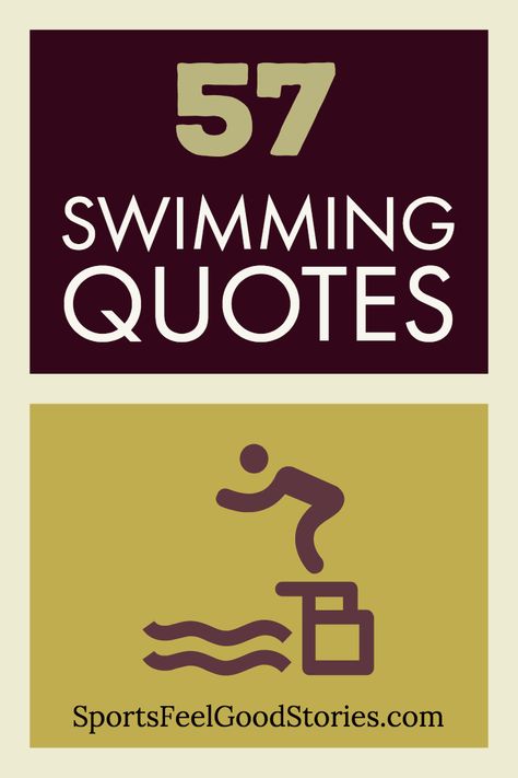 Good swimming quotes for swimmers, swim coaches and team parents. Inspirational, funny and motivational quotations.  #swimming #quotes Swimming Quotes Motivational, Quotes About Swimming, Quotes For Swimmers, Swim Sayings, Funny Coach Quotes, Swim Team Quotes, Swimming Quotes Funny, Swimming Motivational Quotes, Best Yearbook Quotes