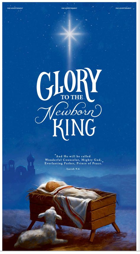 Glory To The Newborn King, Wonderful Counselor Mighty God, God And Country, America Independence Day, Wonderful Counselor, Isaiah 9 6, Hobby Lobby Christmas, Christmas Memes, Holiday Messages