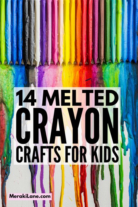 Crayon Crafts For Kids, How To Melt Crayons, Crayon Art Projects, Crayon Canvas Art, Melted Crayon Canvas, Melt Crayons, Melted Crayon Heart, Melted Crayon Crafts, Crayon Canvas