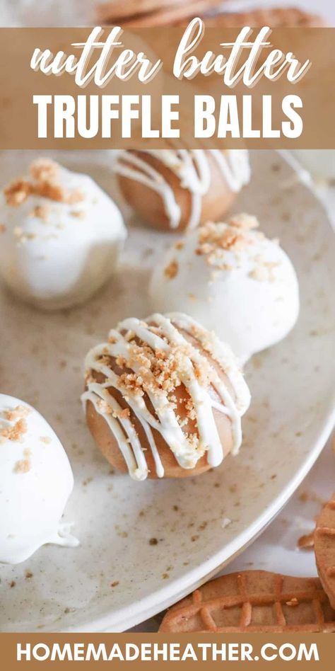 Holiday Baking Trends 2023, Nutter Butter Balls Recipe, Nutter Butter Dessert Recipes, Christmas Nutter Butter Cookies, Savory Balls Recipe, Nutterbutter Truffles, Butterfinger Balls Recipe, Nutter Butter Recipes, Nutter Butter Balls