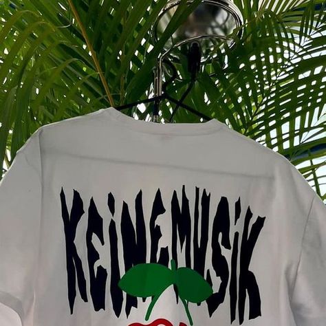 Keinemusik on Instagram: "A limited amount of 🍒 T-shirts will be sold at the Keinemusik night 🌩️ at Pacha Ibiza tonight." Sound Of Music, Ibiza, Wall Design, Instagram A, Aura, T Shirts, T Shirt, On Instagram, Instagram