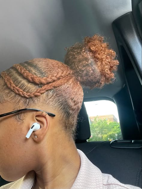 Short Hairstyles With Natural Hair, 2 Braids Low Bun Natural Hair, Two Braids Into Bun Natural Hair, Braids Into A Bun Natural Hair, Braided Slick Back Bun, V Part Slick Back Bun, Slick Back 4c, Natural Hair Slick Back Bun, Short Natural Hair Styles Easy