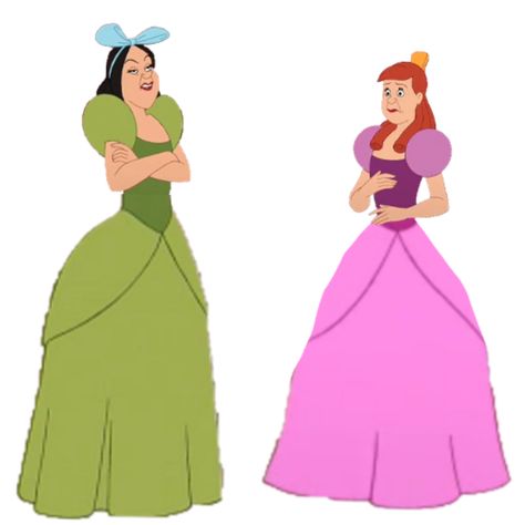 Clean Community Drawing, Drizella Cinderella, Anastasia Cinderella, Drizella And Anastasia, Anastasia Drizella, Clean Community, Community Drawing, Drizella Tremaine, Cinderella Stepsisters