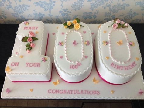 100 Birthday Cake Ideas, 100th Birthday Cake Ideas, Number Shaped Cakes, 100 Birthday Cake, 100th Birthday Party Ideas, 100th Birthday Party Decorations, 100th Birthday Cake, 100 Birthday Decorations, Grandmas Birthday