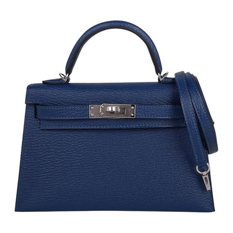 Hermes Crocodile Bag, Blue Birkin, Mini Kelly, Hermes Kelly Bag, Crocodile Bags, Dream Bags, Hermes Box, Kelly Bag, Classic Handbags