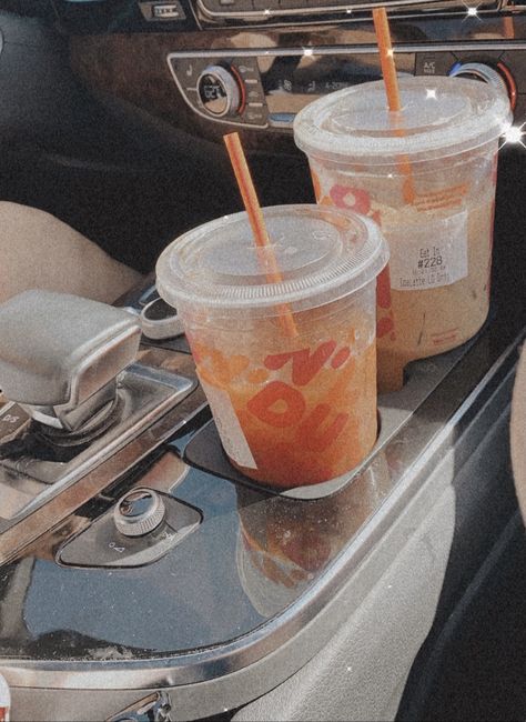 dunkin doughnuts iced coffee in the car aesthetic In The Car Aesthetic, Dunkin Iced Coffee, Frosted Coffee, Picnic Lunches, Car Aesthetic, Coffee Photography, Iced Latte, Dunkin Donuts Coffee Cup, Chick Fil A