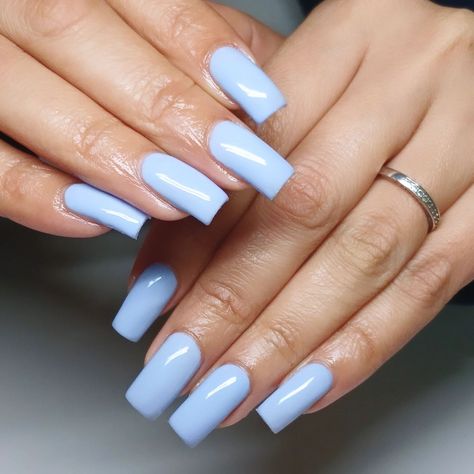 My favorite shade of blue 😍🩵 It looks hella edible 😅 • • • 📍Mitchell's Plain 📲065 940 1870 for bookings Square Nails Light Blue, Blue Nails Square, Powder Blue Nails, Shade Of Blue, Nails Square, Square Nails, Blue Nails, Powder Blue, Shades Of Blue