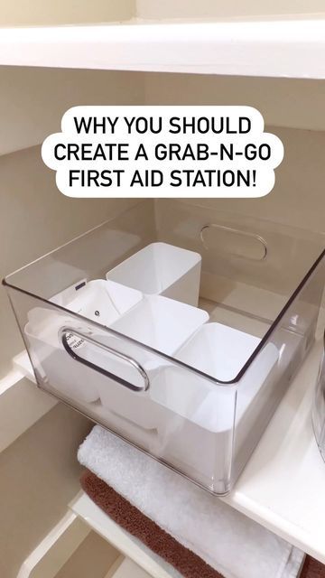 First Aid Drawer, How To Organize First Aid Supplies, First Aid Station Ideas, First Aid Medicine Organization, First Aid Storage Organizing, Band Aid Organization, First Aid Storage Ideas, First Aid Organization Storage, Caddy Organization Ideas