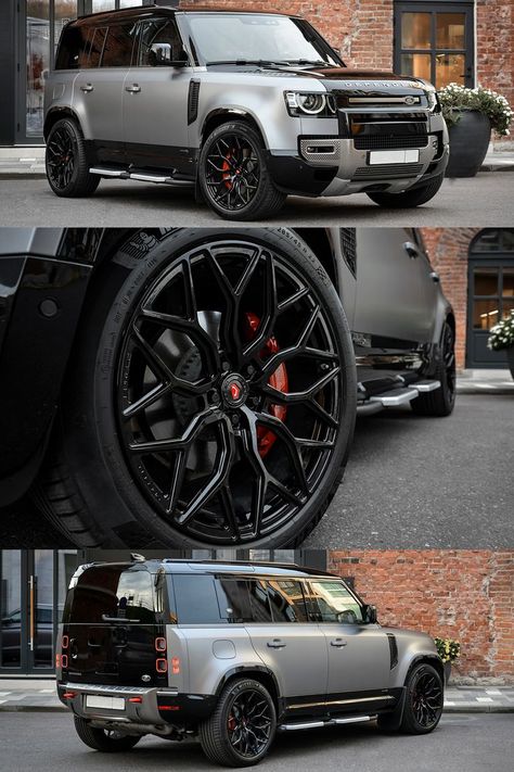 Vossen wheels on Rover. Jeep Defender, Defender 2023, Defender Car, Mercedes Benz Vans, Suv Jeep, Luxury Cars Range Rover, Vossen Wheels, New Luxury Cars, Top Luxury Cars